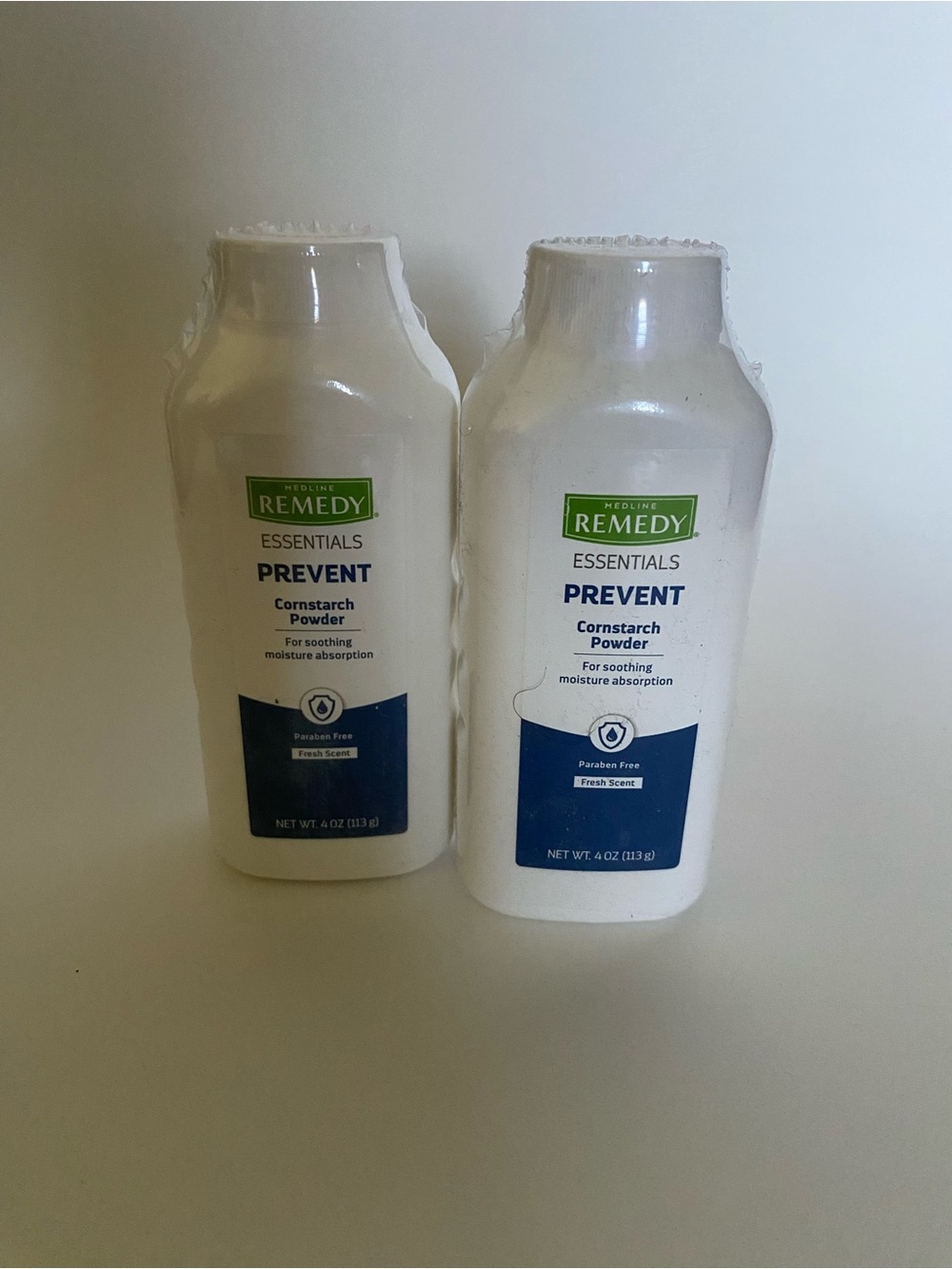 2 MedLine Remedy Essentials Cornstarch Powder